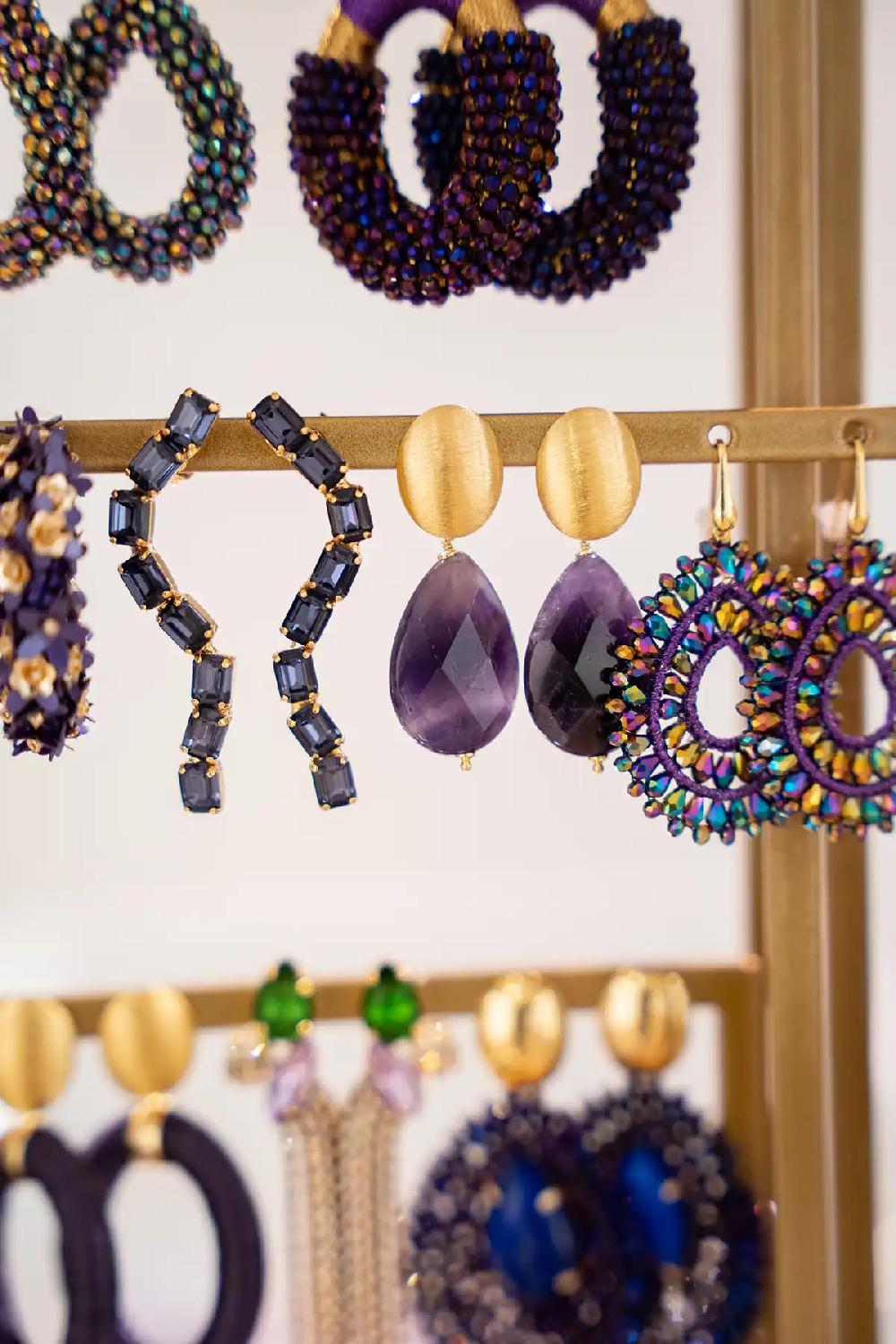 Lott. Gioielli Dieppaarse Combinatie Snake Met Stud