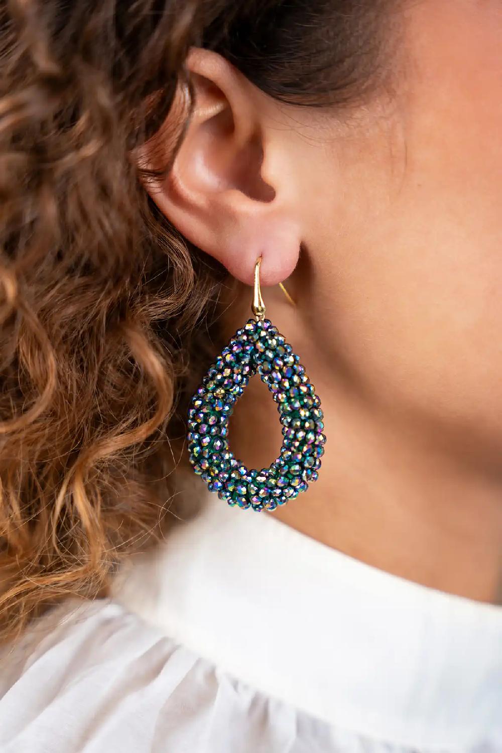 Lott. Gioielli Disco Purple Oorbellen Berry Drop L