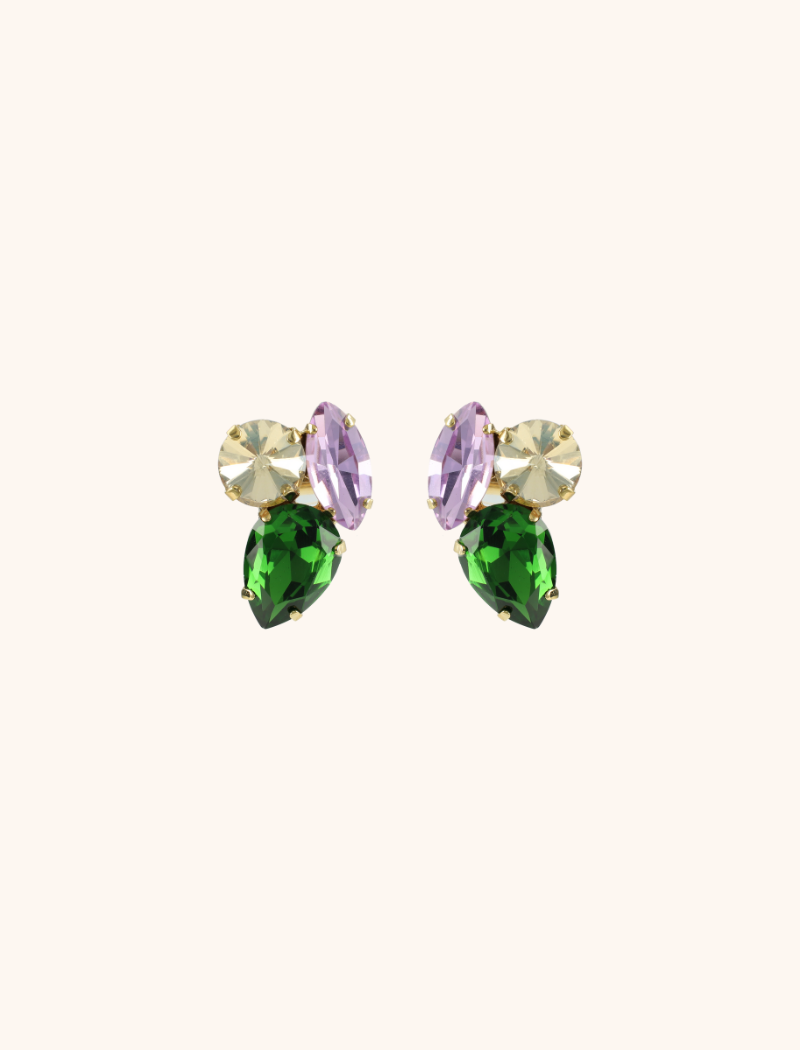 lott. gioielli Disco Purple Oorbellen Lize 3 Shapes