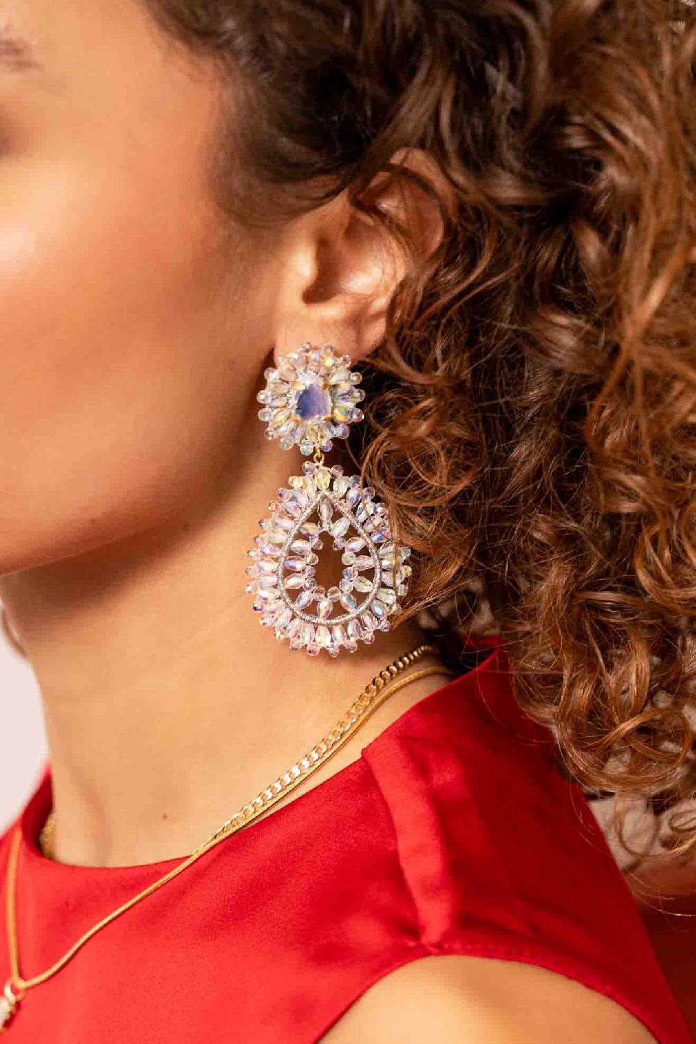 Lott. Gioielli Double Drop Oorbellen Holo Apollo