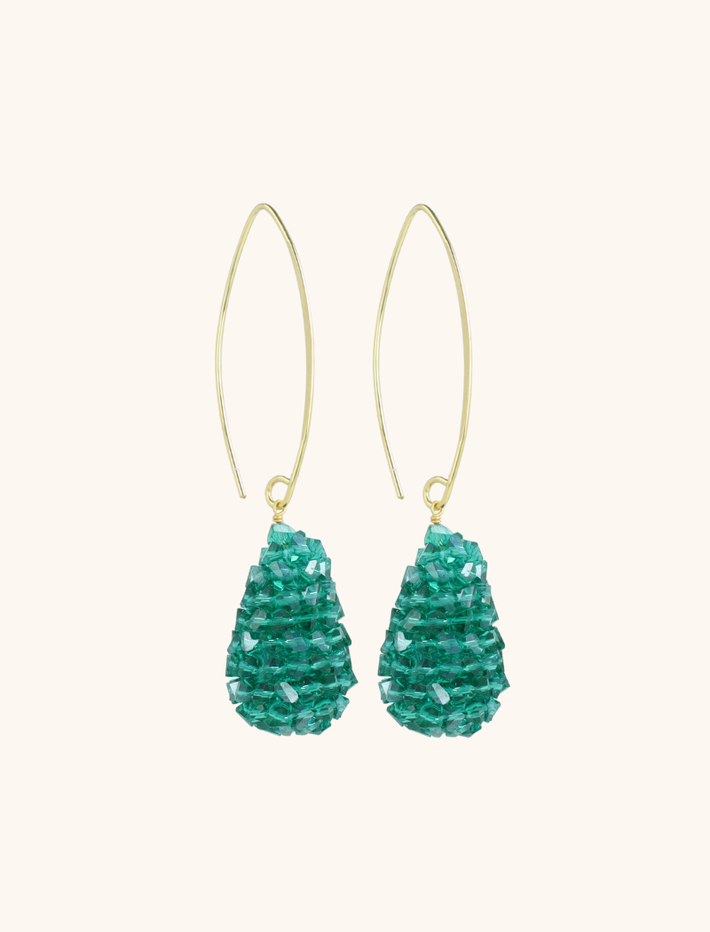 Lott. Gioielli Emerald Oorbellen Cone S Raw