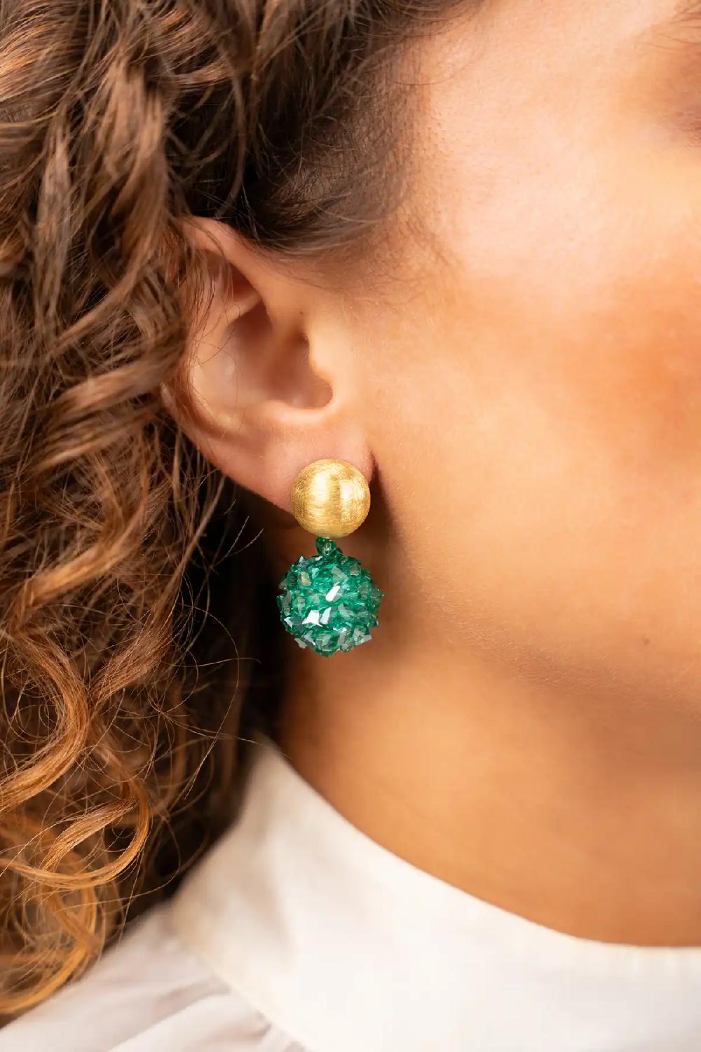 Lott. Gioielli Emerald Oorbellen Globe S Raw