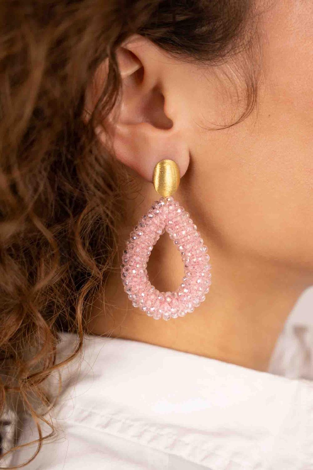 Lott. Gioielli Fel Roze Oorbellen Berry Druppel L