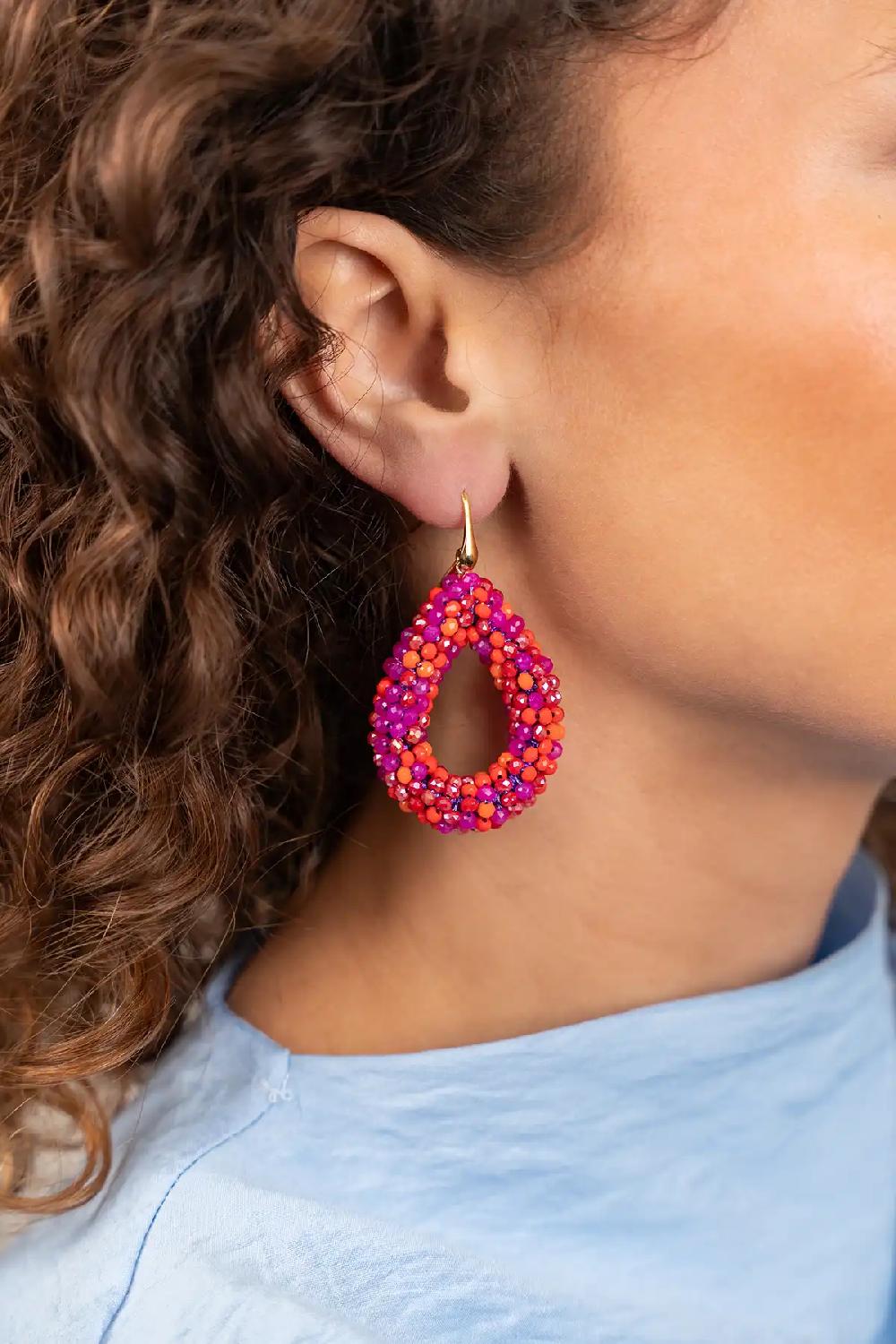 Lott. Gioielli Fuchsia Oorbellen Berry Drop L