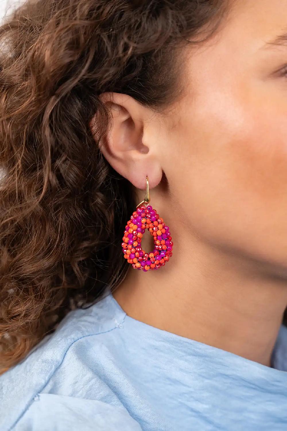 Lott. Gioielli Fuchsia Oorbellen Berry Drop S