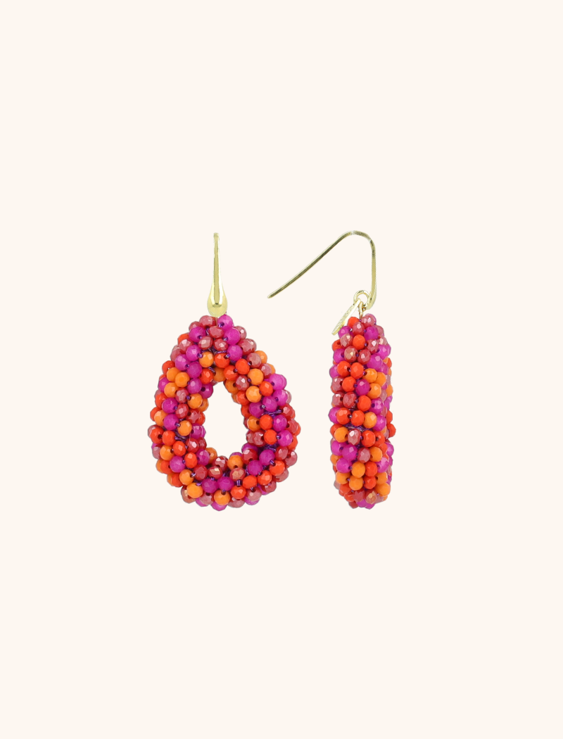 lott. gioielli Fuchsia Oorbellen Berry Drop S