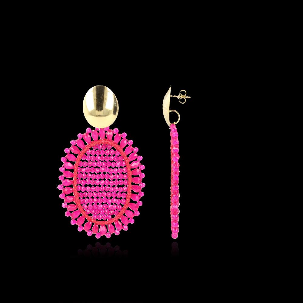 lott. gioielli Fuchsia Oorbellen Do Oval