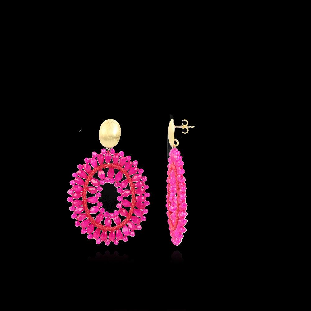 lott. gioielli Fuchsia Oorbellen Ovaal Noa M