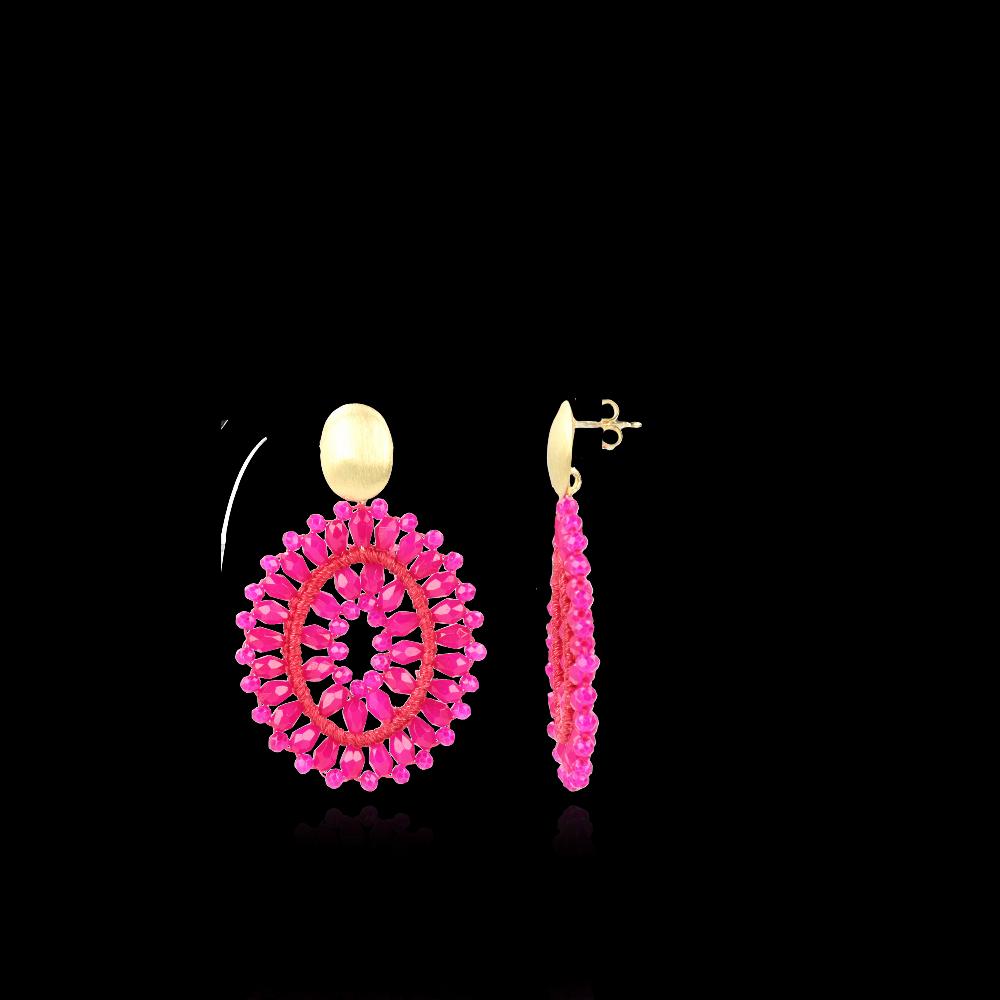 lott. gioielli Fuchsia Oorbellen Ovaal Noa S