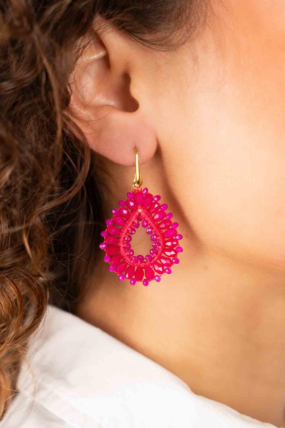 Lott. Gioielli Fuchsia Oorbellen Robin Druppel S