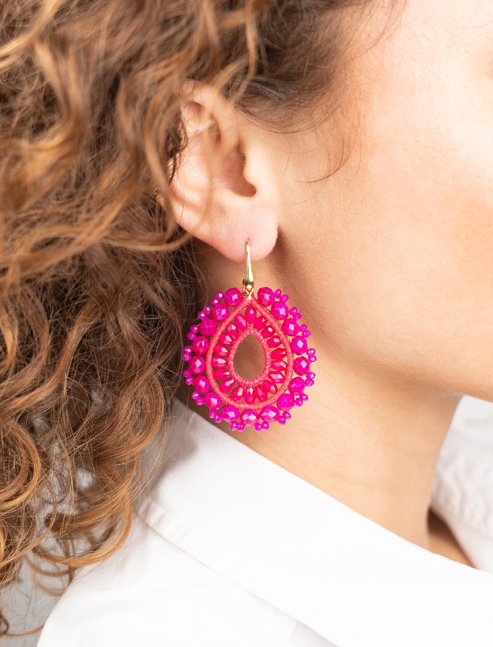 Lott. Gioielli Fuchsia Oorbellen Vos Druppel S