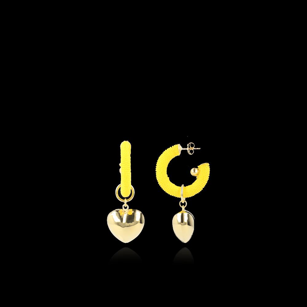 lott. gioielli Gele Hart Oorbellen Creool Rifka S