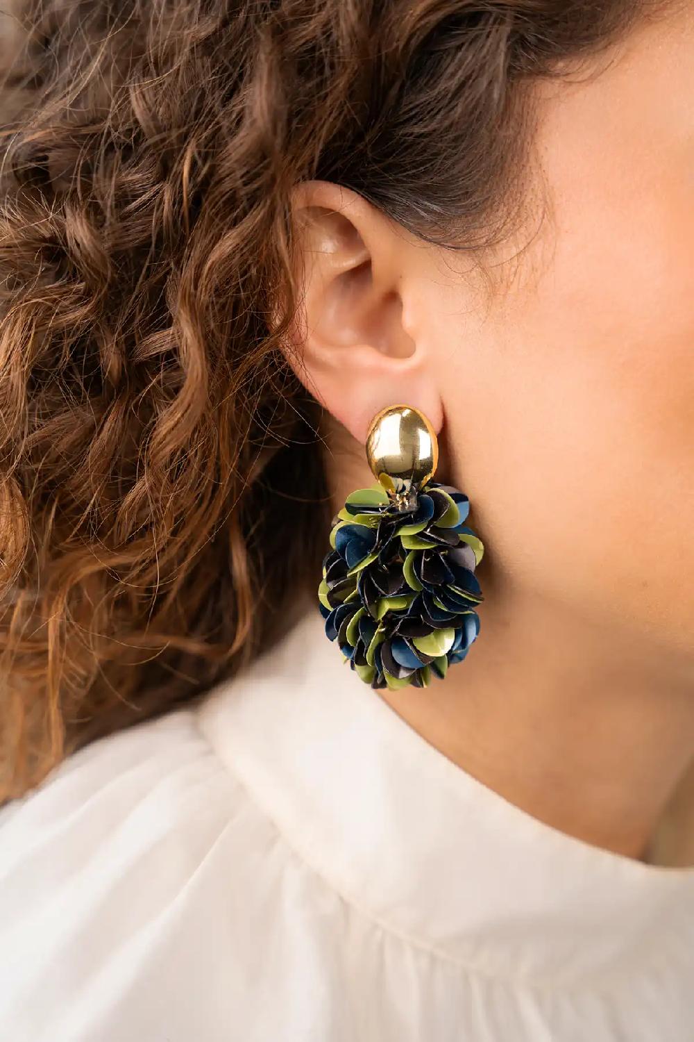 Lott. Gioielli Gemixt Blauwe Oorbellen Sas Ovaal M