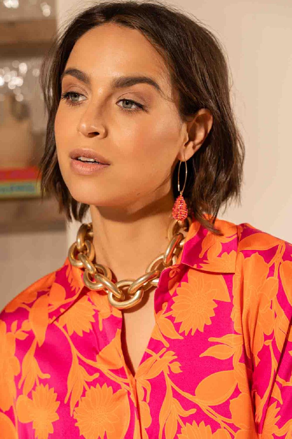 Lott. Gioielli Gemixt Oranje Oorbellen Amy Cone S