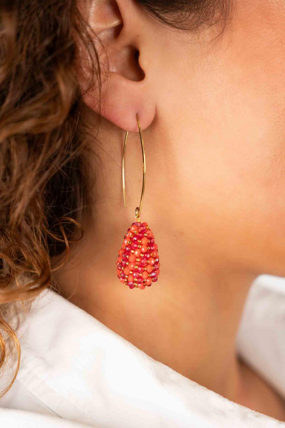 Lott. Gioielli Gemixt Oranje Oorbellen Amy Cone S