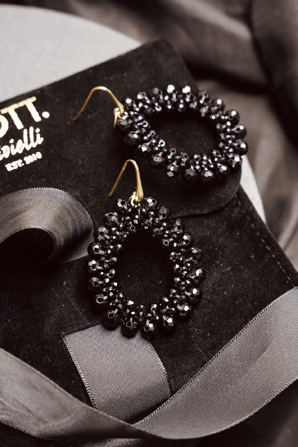 Lott. Gioielli Glassberry Peyote Drop Zwart