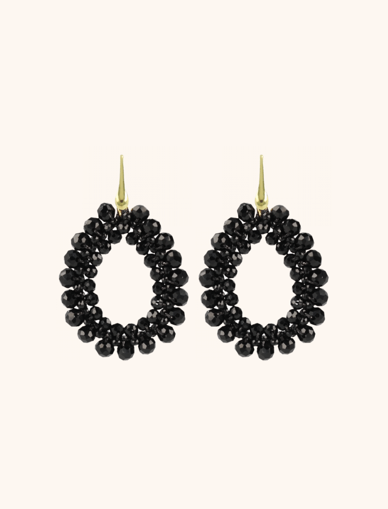 Lott. Gioielli Glassberry Peyote Drop Zwart