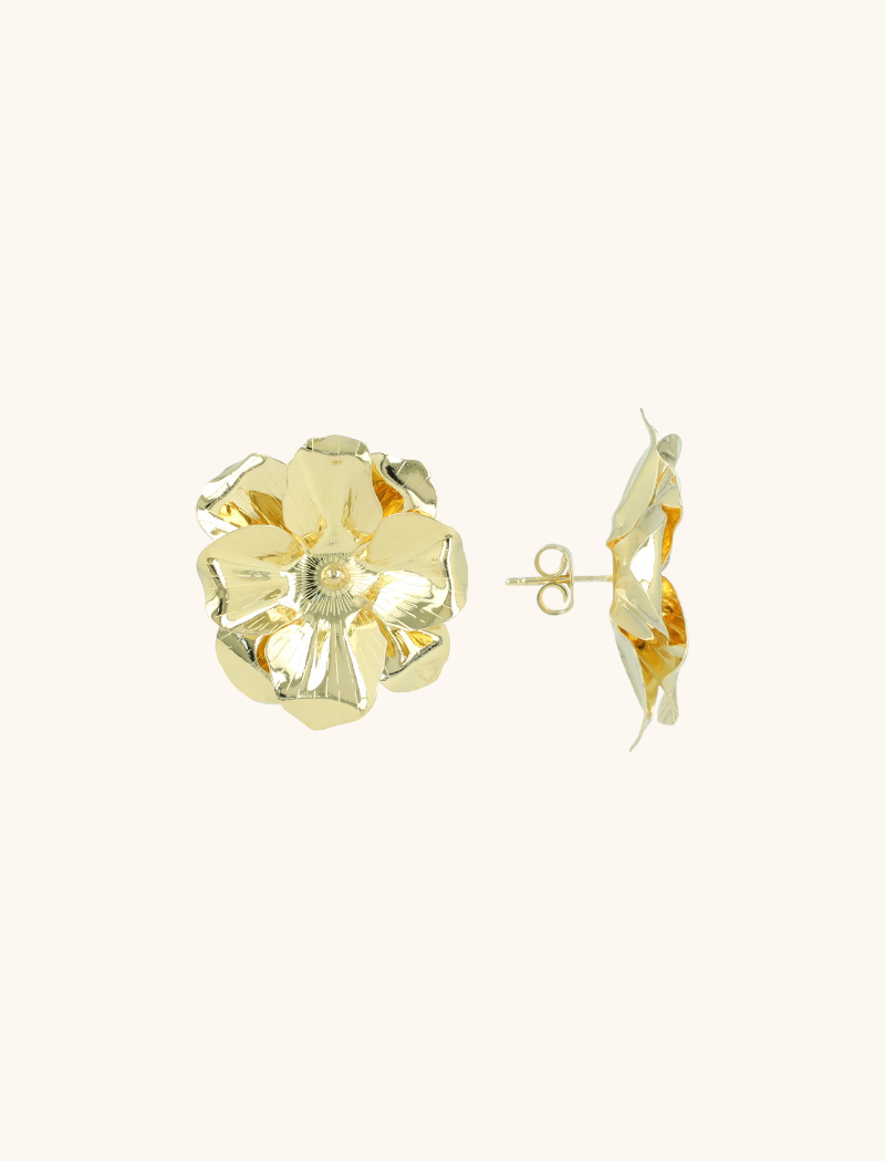 lott. gioielli Gold Oorbellen Senna Flower M