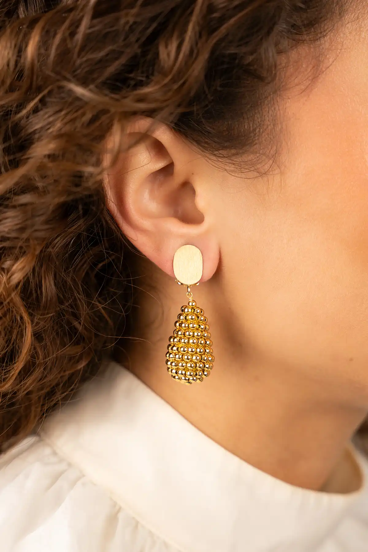 Lott. Gioielli Gouden Oorbellen Amy Cone S Clip