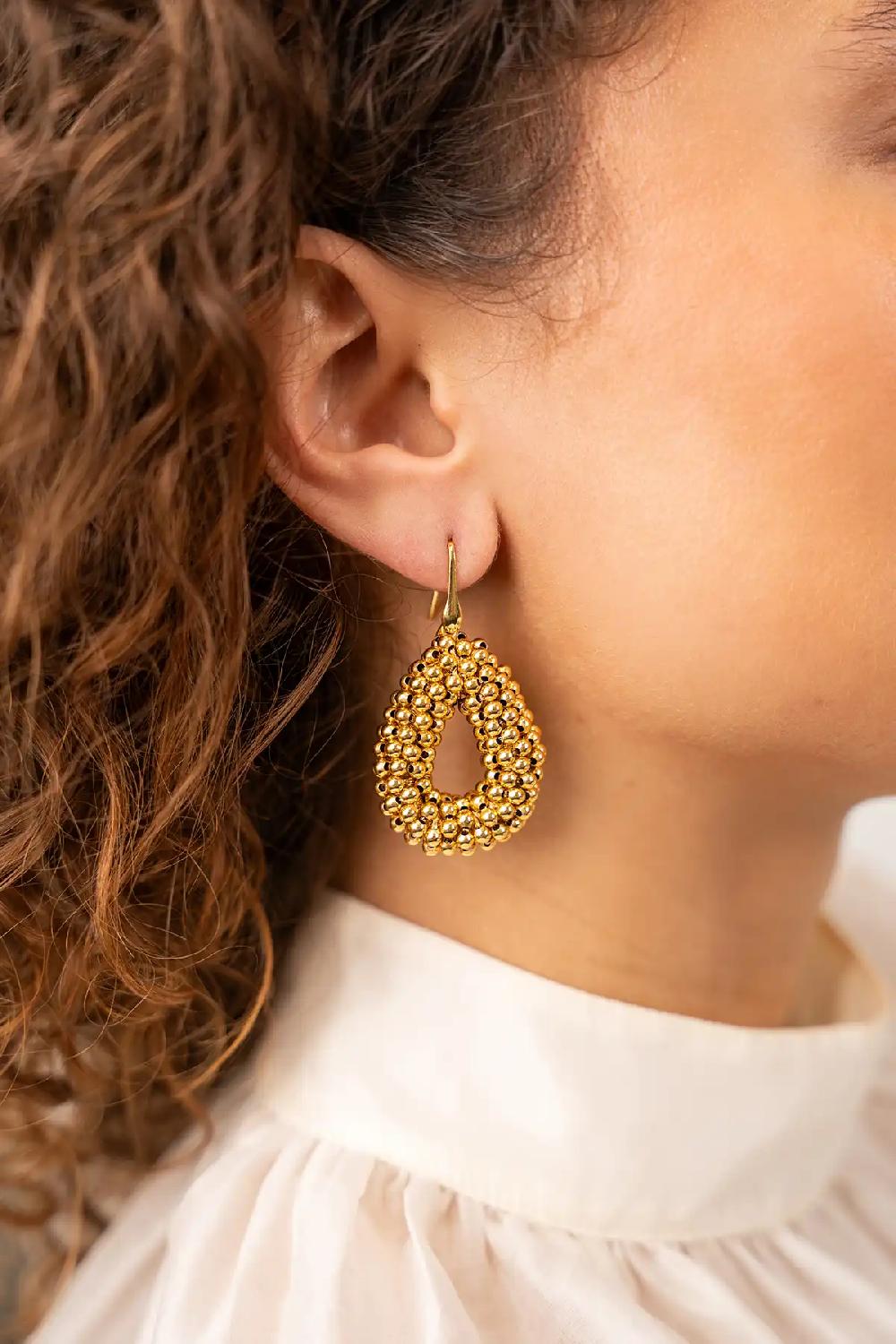 Lott. Gioielli Gouden Oorbellen Berry Druppel S