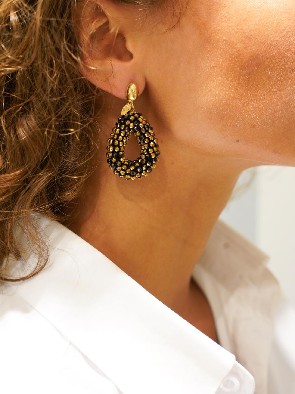 Lott. Gioielli Goudkleurige Oorbellen Berry Drop S