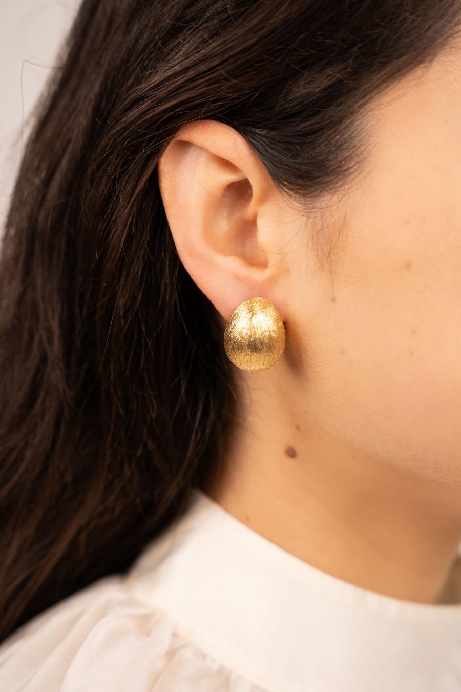 Lott. Gioielli Goudkleurige Oorbellen Thick Drop M