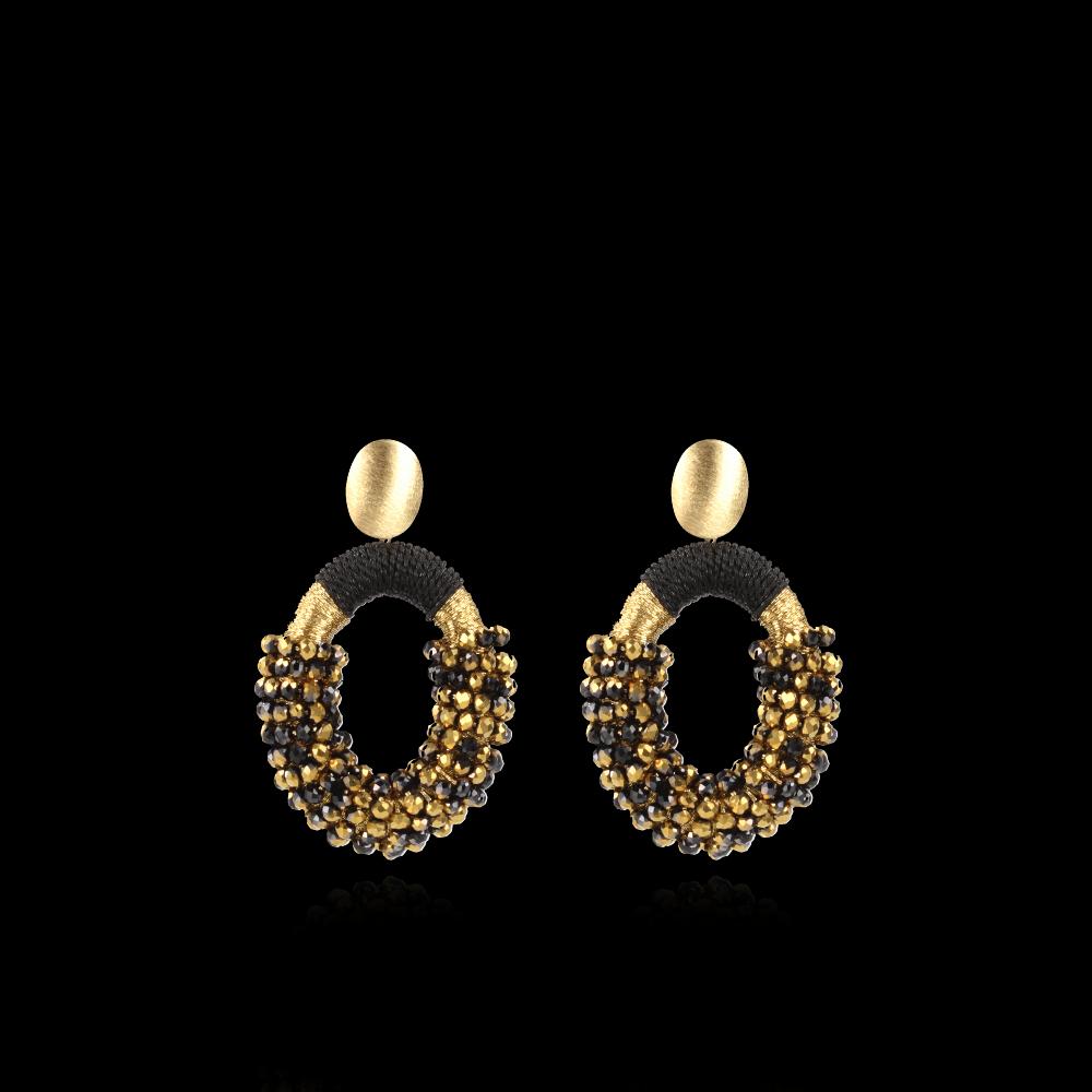 Lott. Gioielli Goudkleurige Oorbellen Yara Ovaal M