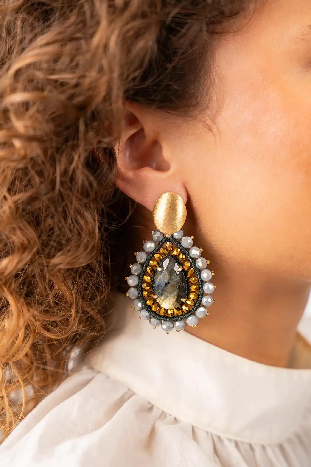 Lott. Gioielli Groene Oorbellen Berber Druppel L