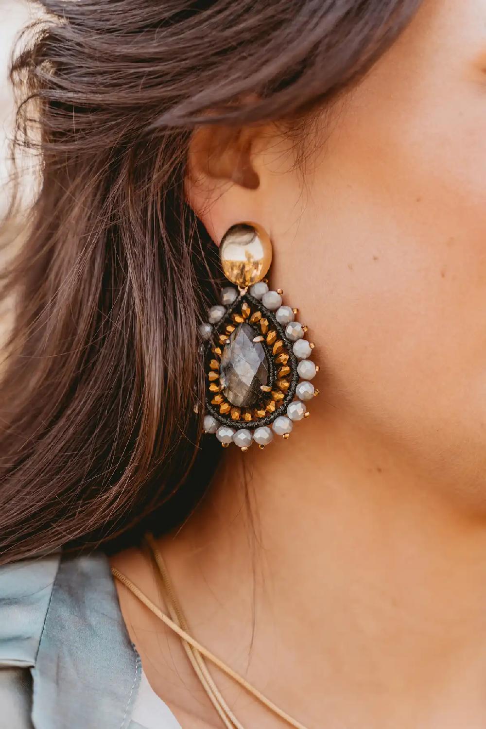 Lott. Gioielli Groene Oorbellen Berber Druppel L