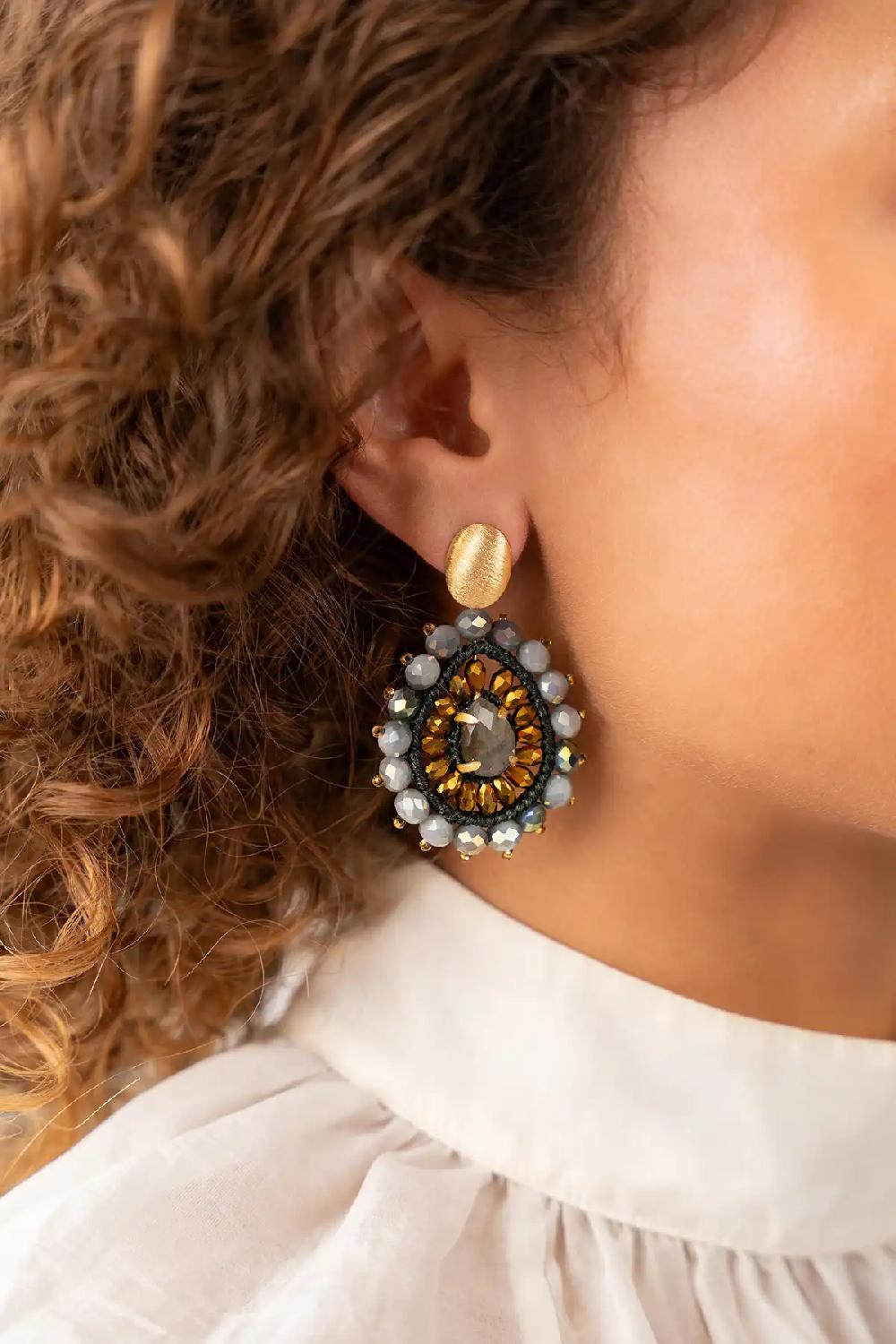 Lott. Gioielli Groene Oorbellen Berber Druppel S