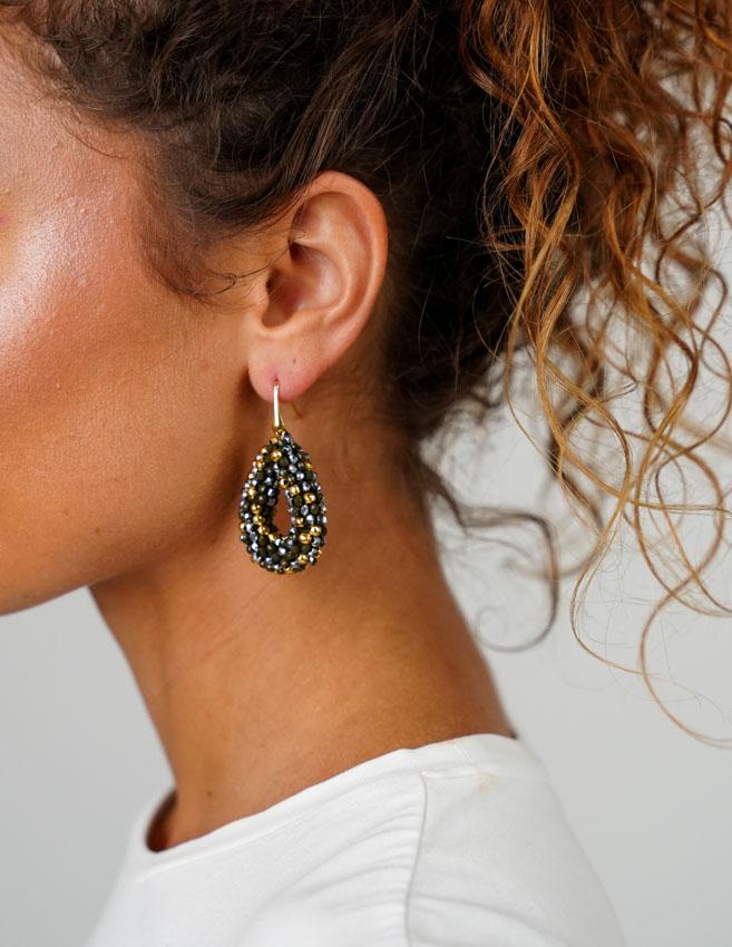 Lott. Gioielli Groene Oorbellen Berry Druppel S