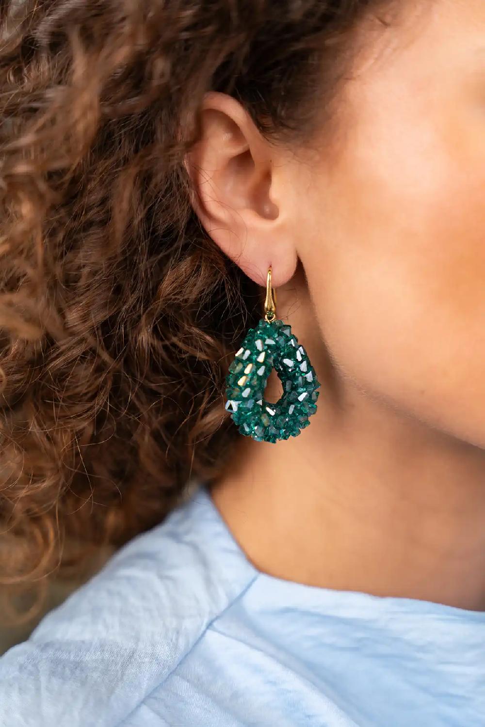 Lott. Gioielli Groene Oorbellen Marieke Drop S Raw