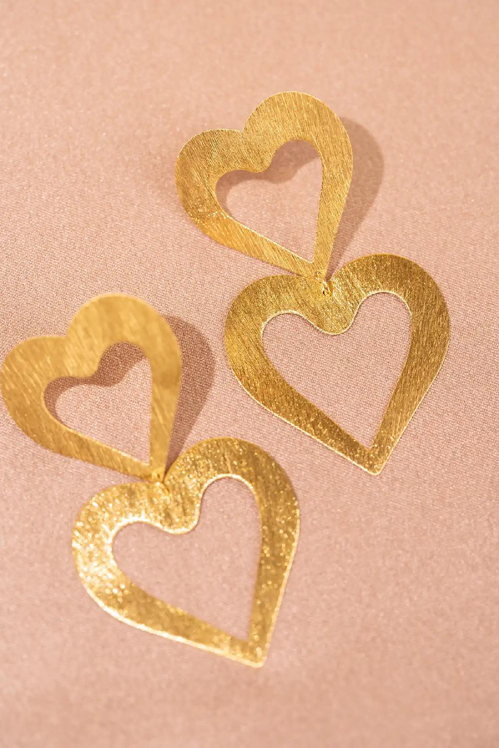 Lott. Gioielli Hart Oorbellen Classic Open Satin