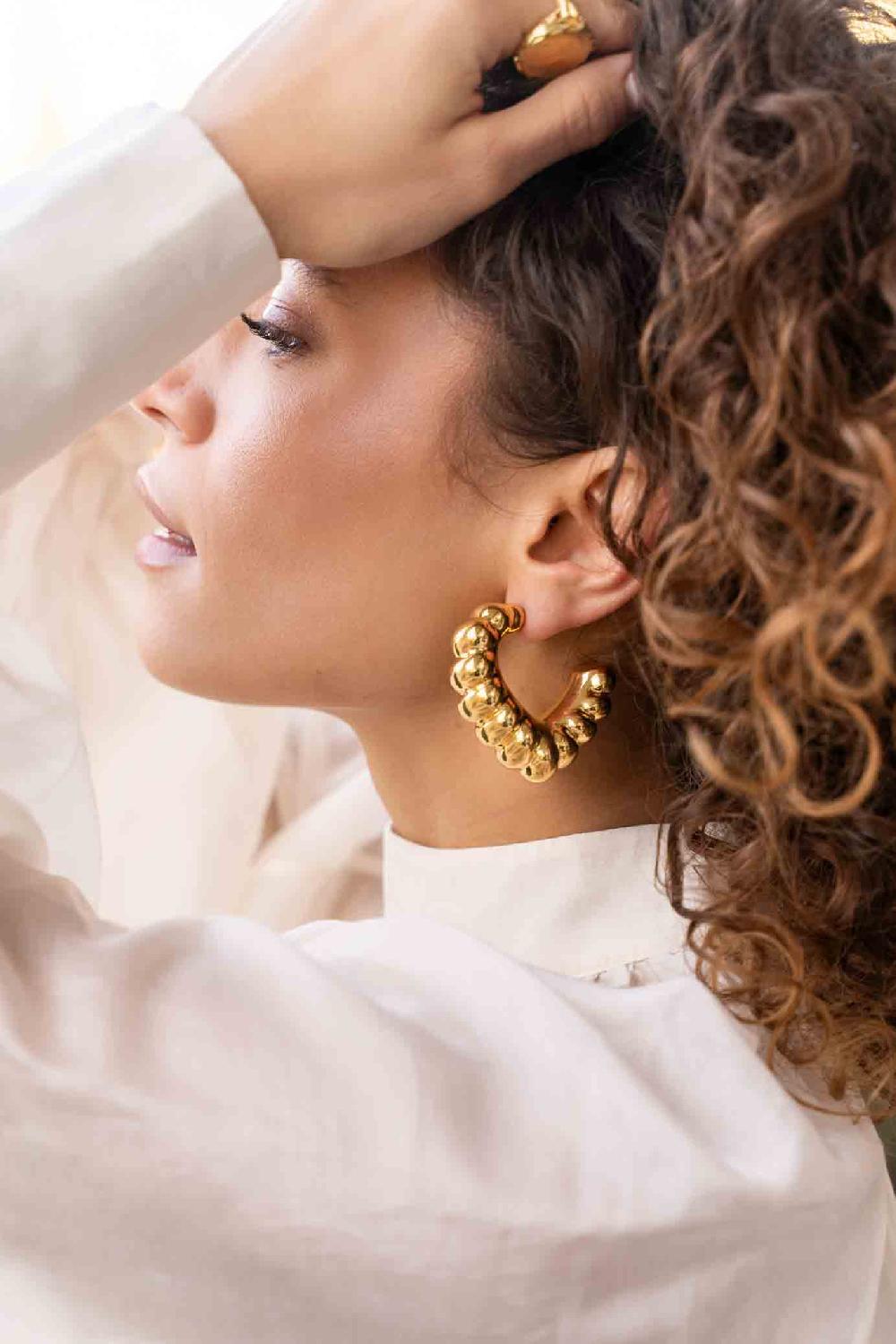 Lott. Gioielli Hart Oorbellen Creool Croissant