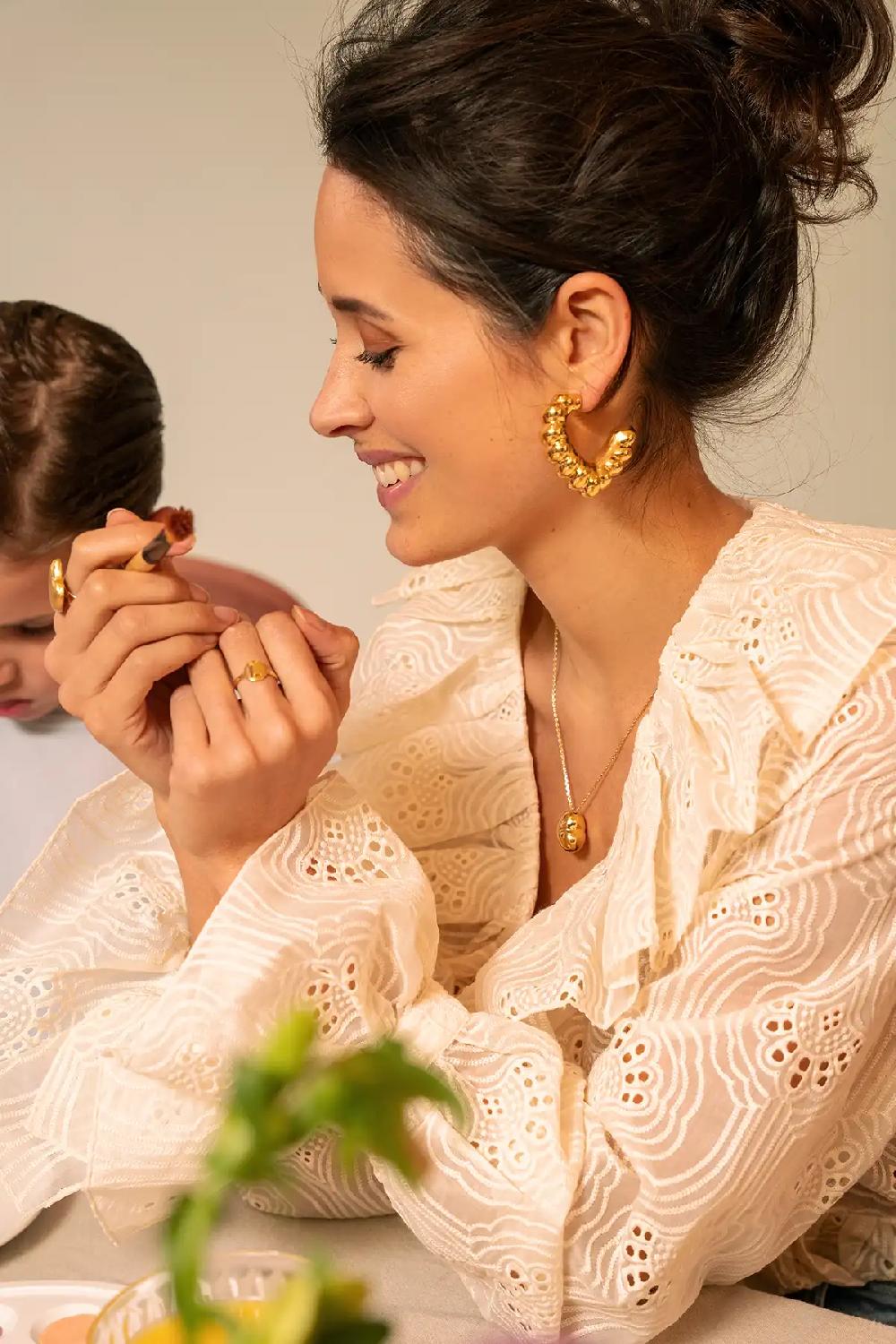 Lott. Gioielli Hart Oorbellen Creool Croissant