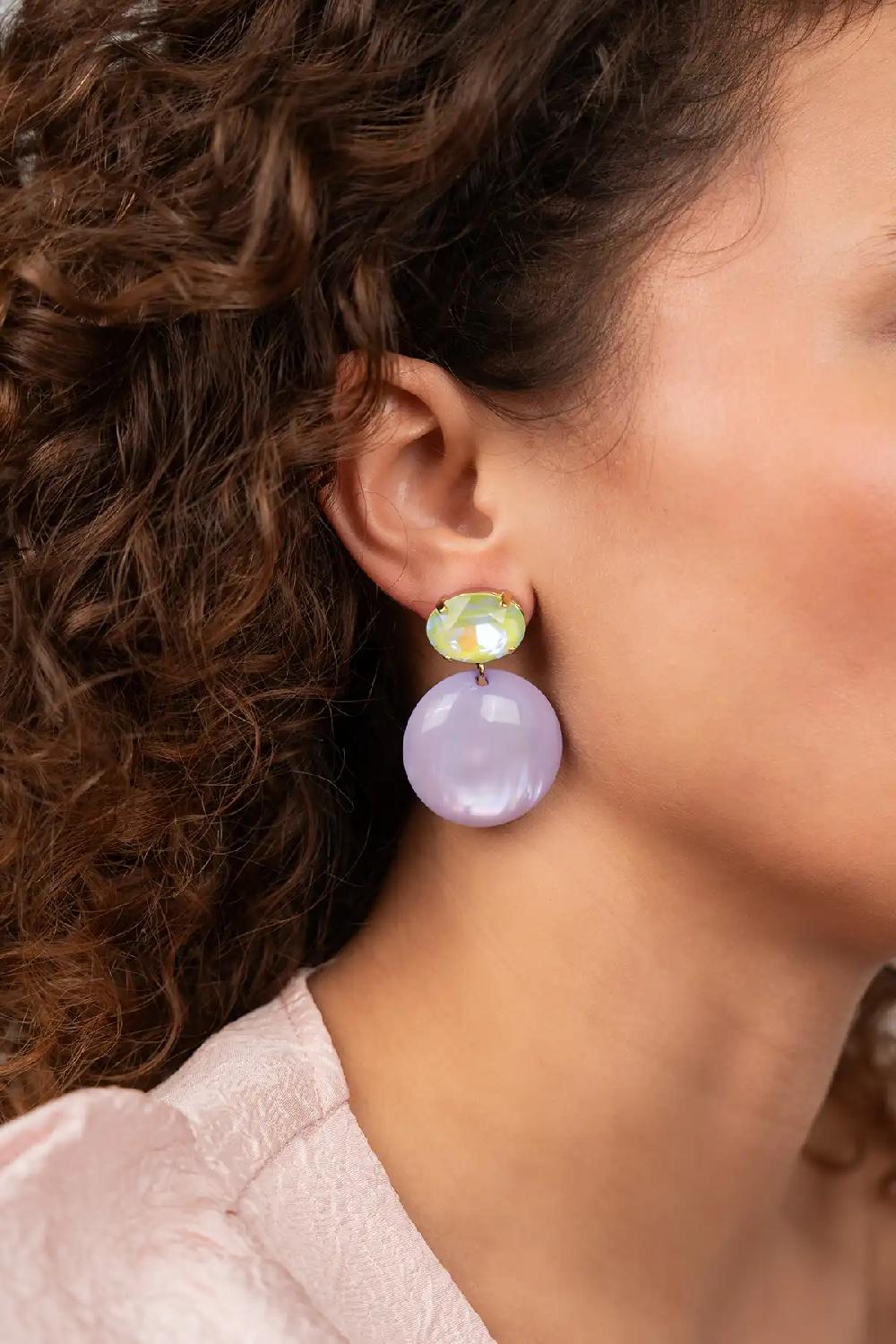 Lott. Gioielli Holo Lila Oorbellen Lara Circle