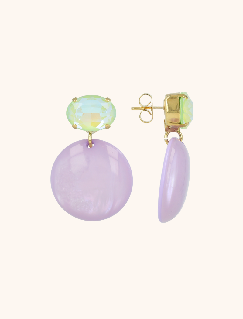 lott. gioielli Holo Lila Oorbellen Lara Circle