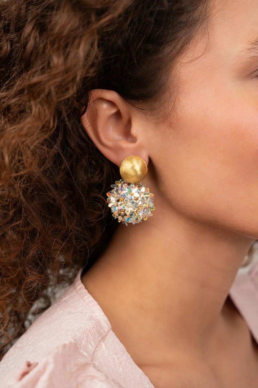 Lott. Gioielli Holo Oorbellen Daisy Flower Globe S