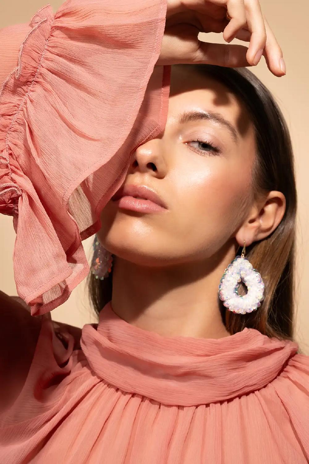 Lott. Gioielli Holo Oorbellen Fenna Sequin Drop