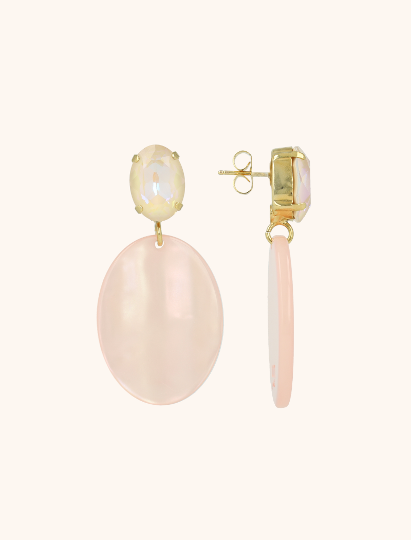 lott. gioielli Holo Pink Oorbellen Isabella Oval S