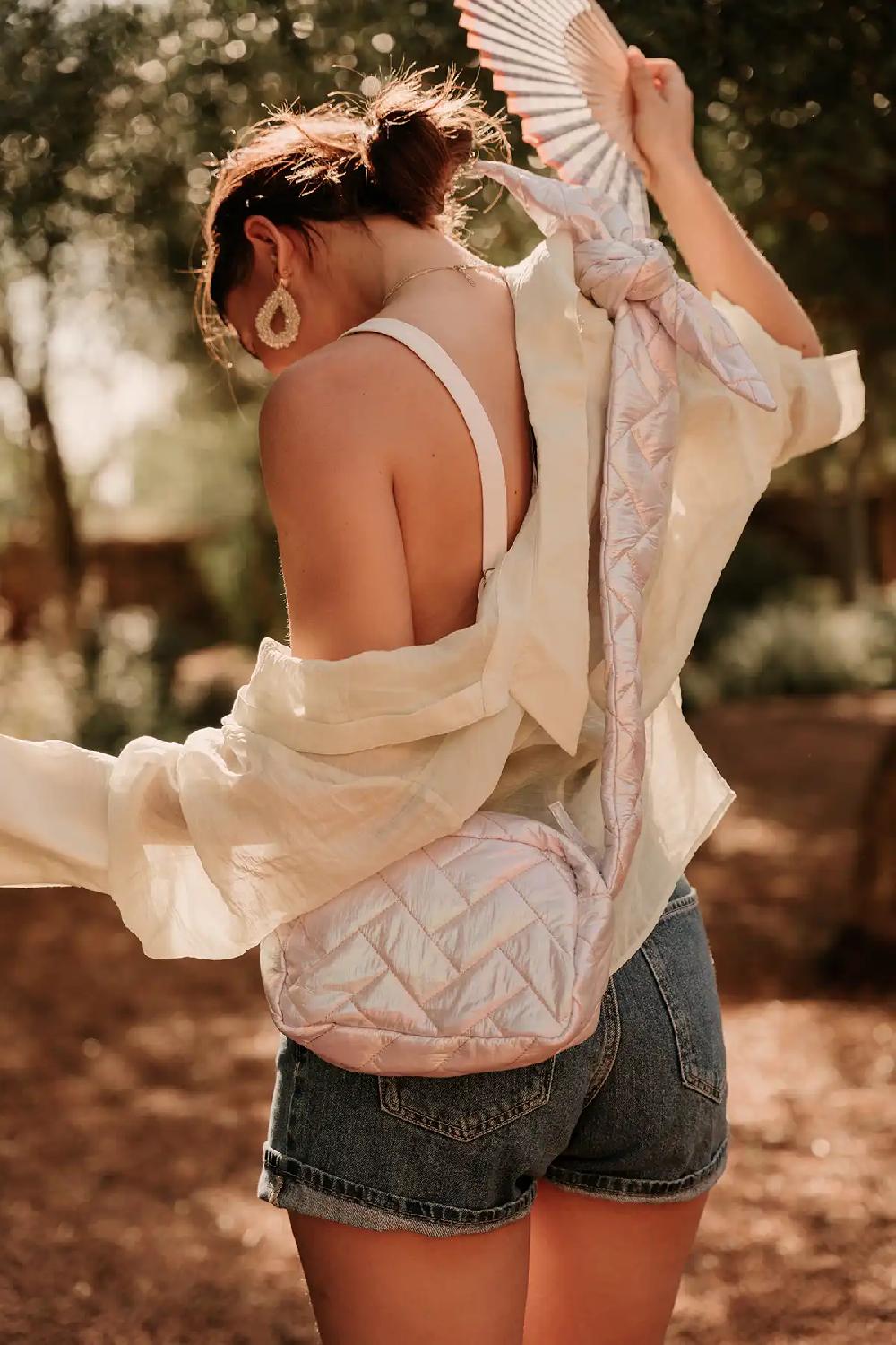 Lott. Gioielli Holographic Crossbody Bag