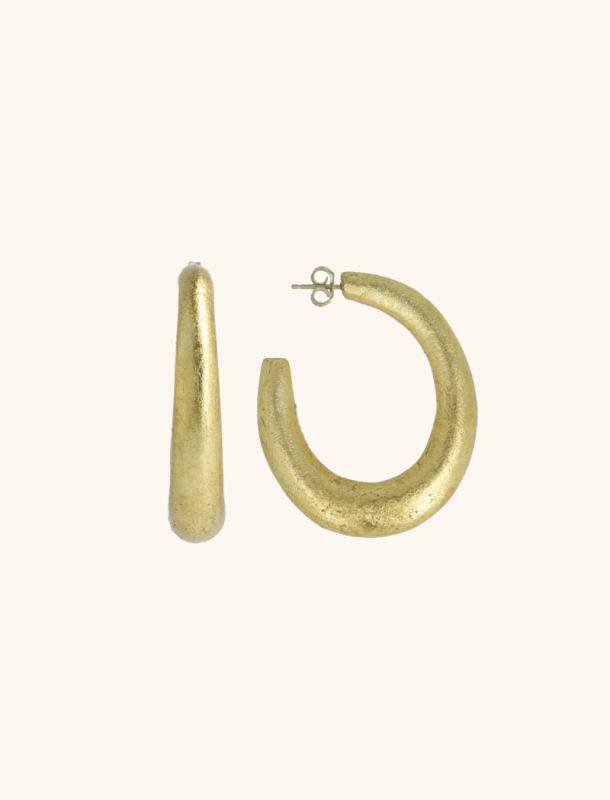 lott. gioielli Houten Oorbellen Creool Deluxe L