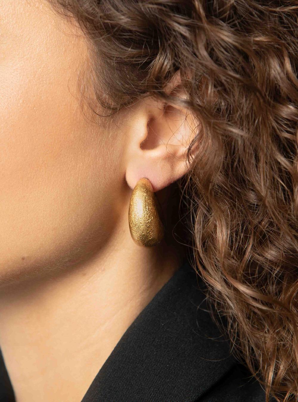 Lott. Gioielli Houten Oorbellen Wiep Creool Thick S