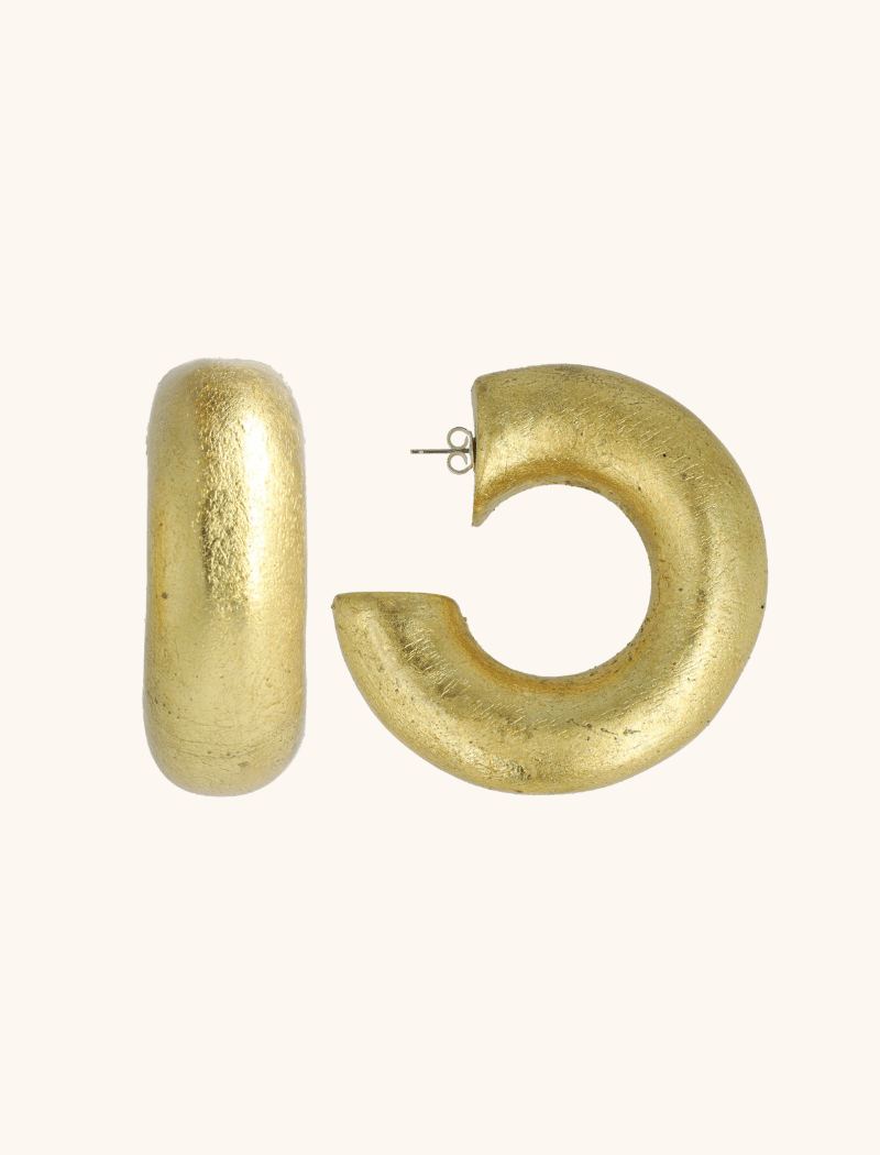 lott. gioielli Houten Oorbellen Wiep Creool Tube XL