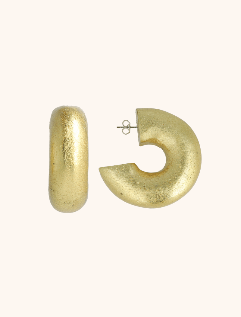 lott. gioielli Houten Oorbellenn Wiep Creool Tube L