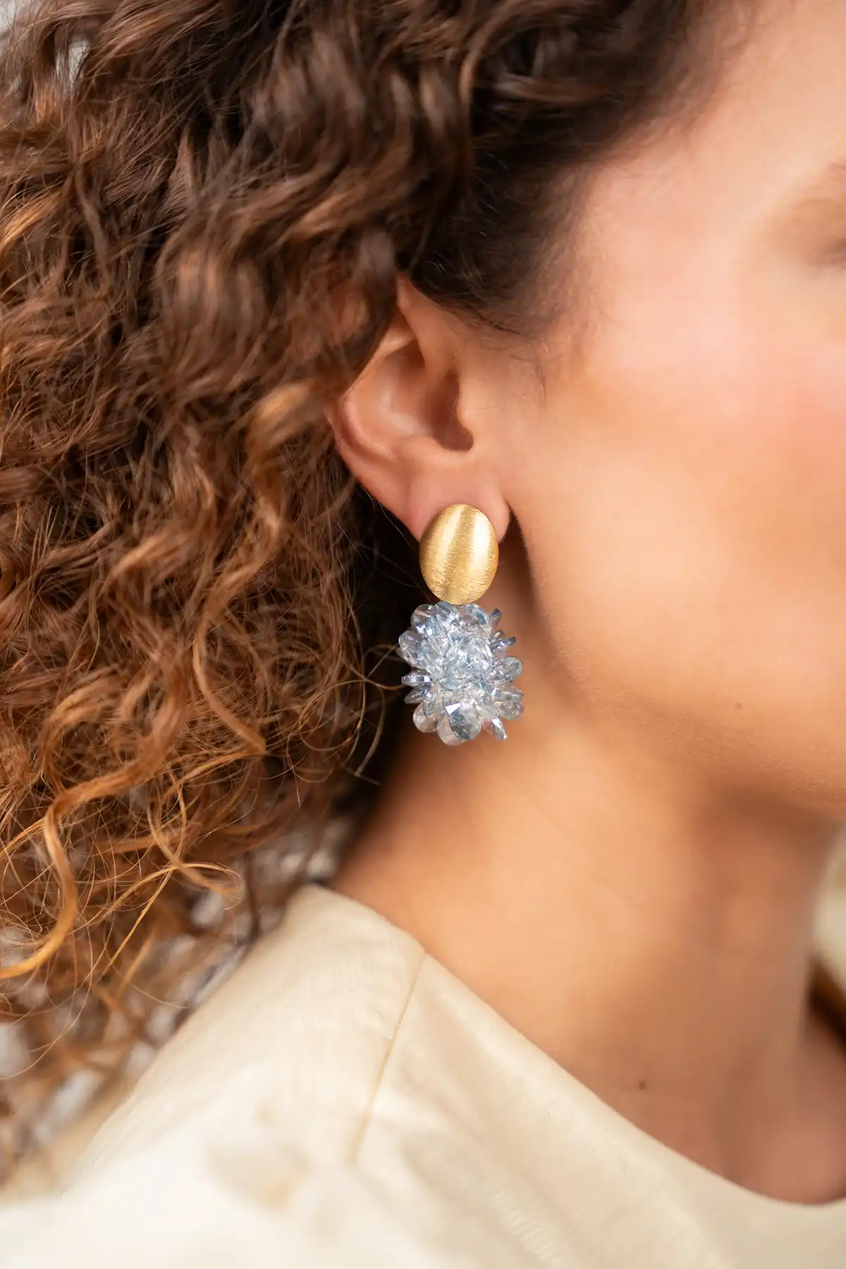 Lott. Gioielli Ice Blue Oorbellen Crystal Grape Sam