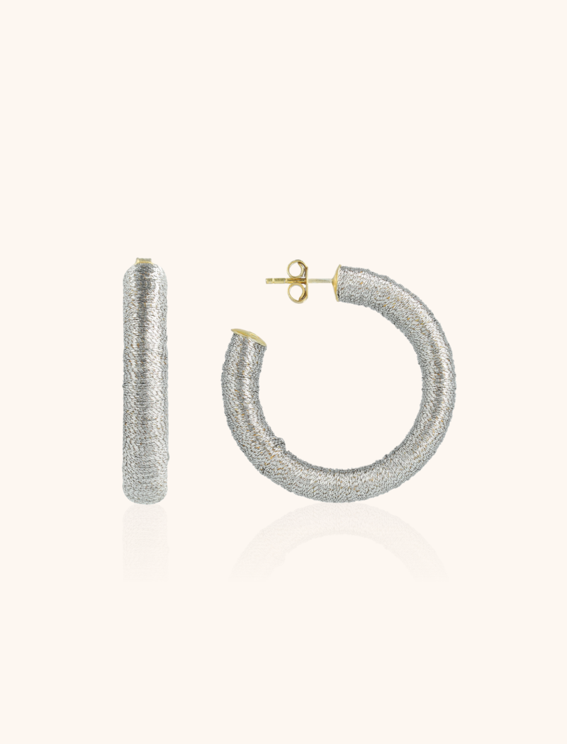 Lott. Gioielli Ijs Blauwe Oorbellen Chloe Creole M