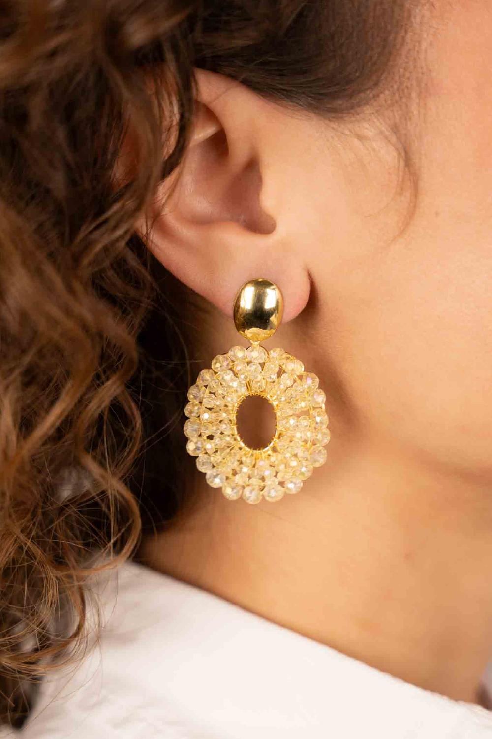 Lott. Gioielli Ivoor Oorbellen Mia Ovaal S