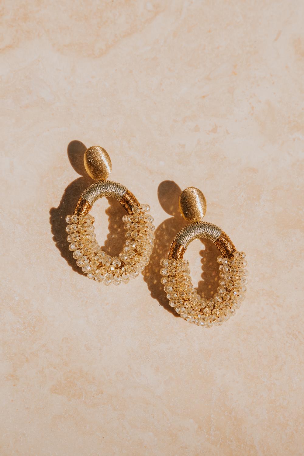 Lott. Gioielli Ivoor Oorbellen Yara Ovaal M