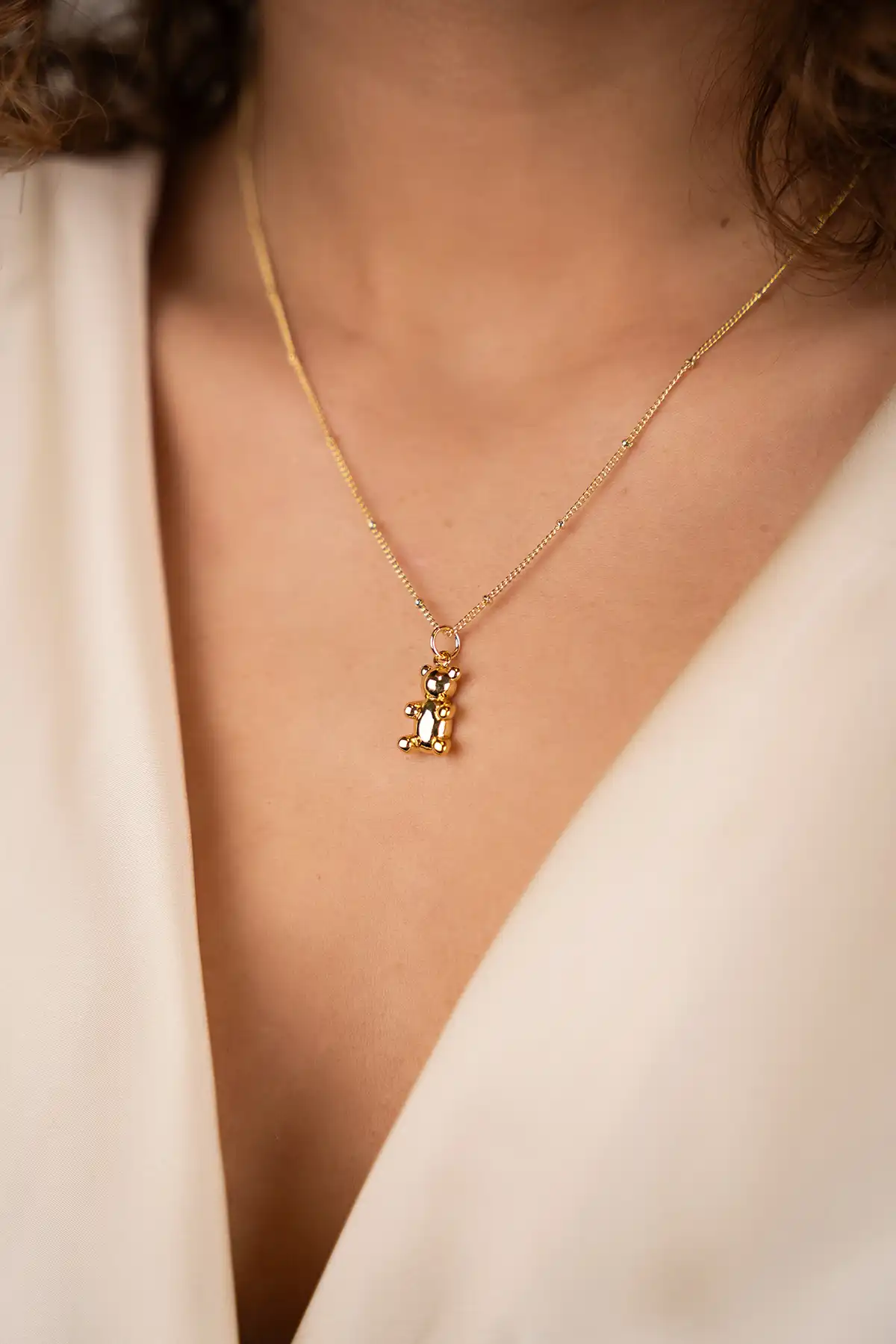 Lott. Gioielli Ketting Tiny Teddy Golden